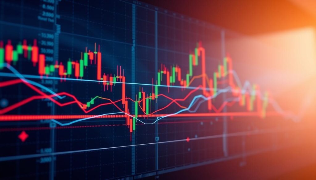 Forex trading charts visualization